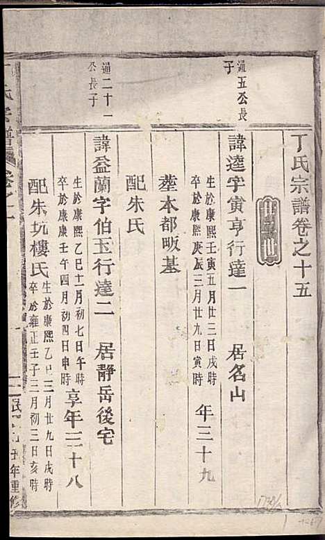 [下载][丁氏宗谱]丁喜戊_缙云丁氏_民国14年1925_丁氏家谱_十四.pdf