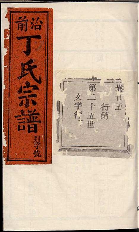 [下载][丁氏宗谱]丁喜戊_缙云丁氏_民国14年1925_丁氏家谱_三一.pdf