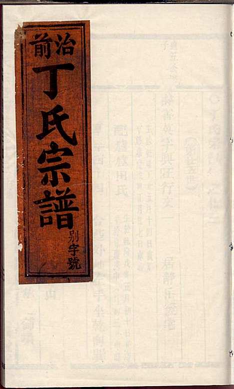 [下载][丁氏宗谱]丁喜戊_缙云丁氏_民国14年1925_丁氏家谱_三二.pdf