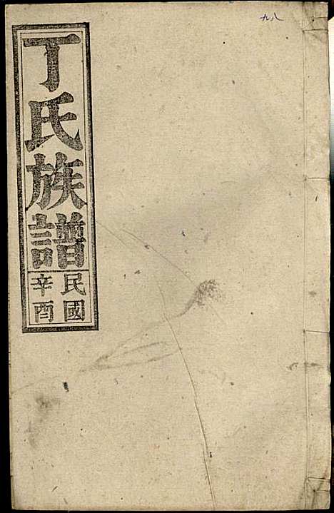 [下载][丁氏族谱]丁席珍_怀宁丁氏_民国10年1921_丁氏家谱_十八.pdf