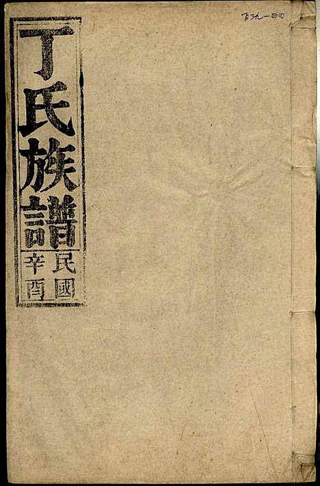 [下载][丁氏族谱]丁席珍_怀宁丁氏_民国10年1921_丁氏家谱_二二.pdf