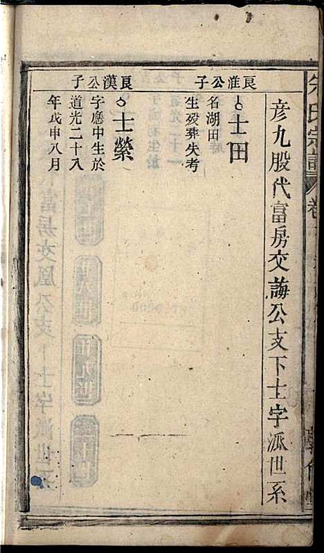 [下载][朱氏宗谱]朱士焱/朱生瑜_敦伦堂_民国二十年1931_朱氏家谱_七.pdf