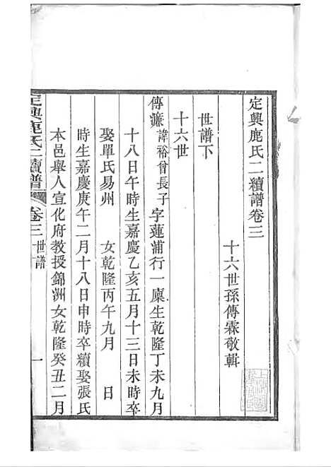 [下载][定兴鹿氏二续谱]清.鹿传霖_刻本_定兴鹿氏_清光绪23年1897_定兴鹿氏二续谱_二——.pdf