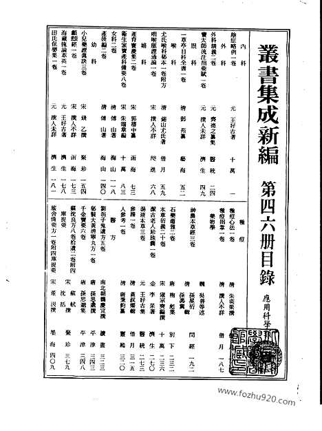 [下载][第046册_应用科学类_新文丰丛书集成新编]新文丰丛书集成.新编.pdf