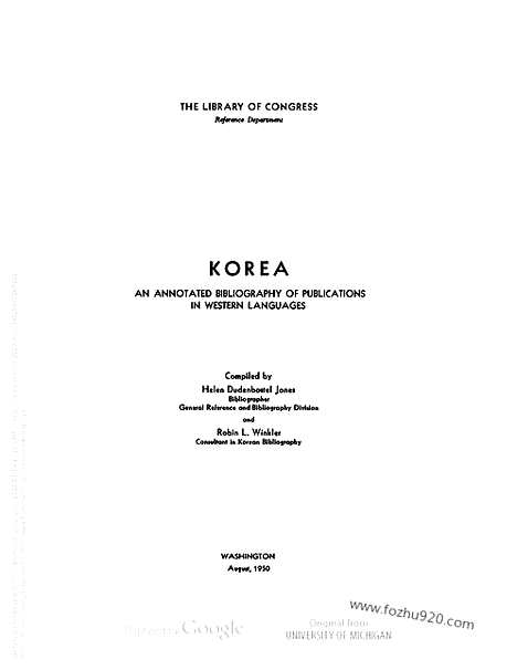 [下载][korea_an_annotated_bibliography_v_1_library_of_congress_朝鲜研究资料集成]朝鲜.pdf