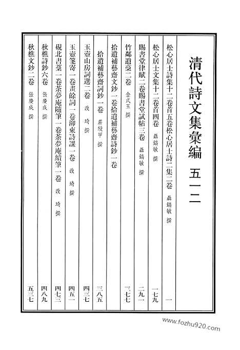 [下载][512_清代诗文集汇编]清代诗文集汇编.pdf