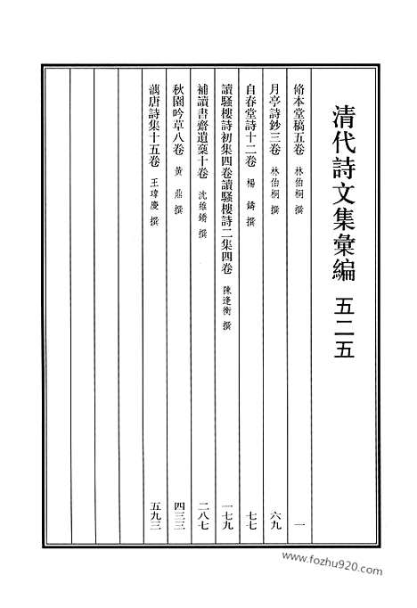 [下载][525_清代诗文集汇编]清代诗文集汇编.pdf