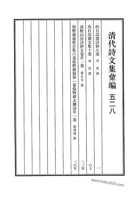 [下载][528_清代诗文集汇编]清代诗文集汇编.pdf