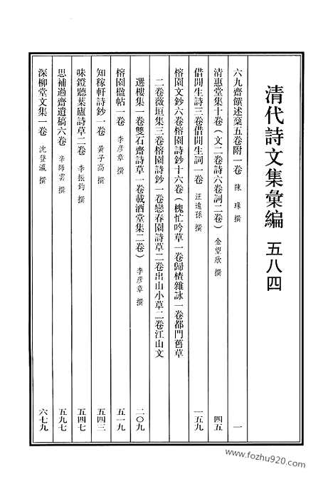 [下载][584_清代诗文集汇编]清代诗文集汇编.pdf