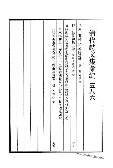 [下载][586_清代诗文集汇编]清代诗文集汇编.pdf