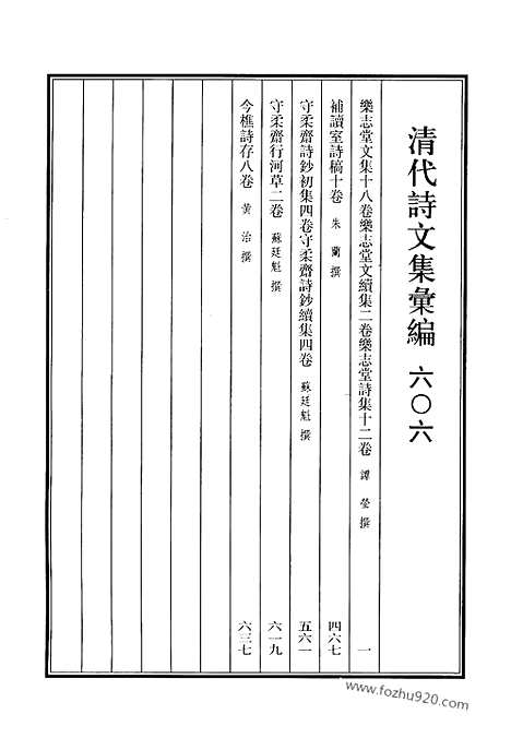 [下载][606_清代诗文集汇编]清代诗文集汇编.pdf