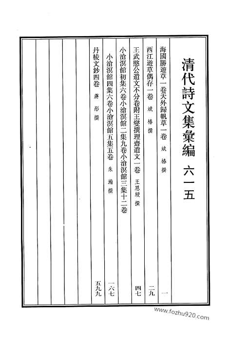 [下载][615_清代诗文集汇编]清代诗文集汇编.pdf