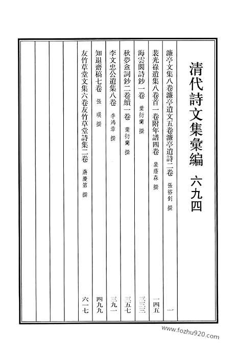 [下载][694_清代诗文集汇编]清代诗文集汇编.pdf