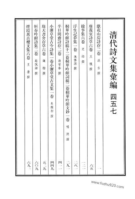 [下载][457_清代诗文集汇编]清代诗文集汇编.pdf