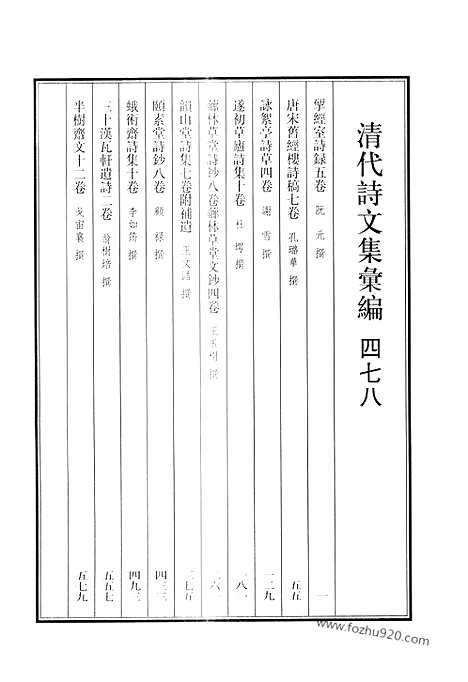 [下载][478_清代诗文集汇编]清代诗文集汇编.pdf