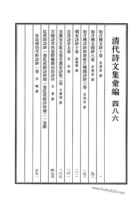 [下载][486_清代诗文集汇编]清代诗文集汇编.pdf