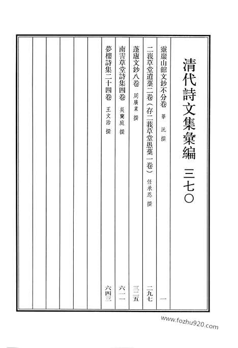 [下载][灵岩山馆文钞_二峨草堂遗稿_蓬庐文钞_南霅草堂诗集_梦楼诗集_清代诗文集汇编]清代诗文集汇编.pdf