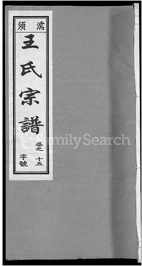 [下载][儒须王氏宗谱_18卷_王氏宗谱]安徽.儒须王氏家谱_十五.pdf