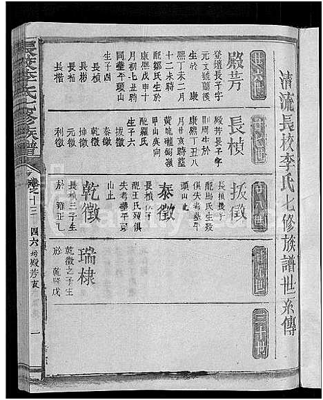 [下载][长校李氏七修族谱_28卷首3卷_长校李氏族谱_清流长校李氏七修族谱]福建.长校李氏七修家谱_二十三.pdf