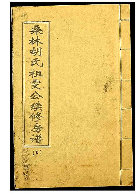 [下载][桑林胡氏祖雯公续修房谱]湖南.桑林胡氏祖雯公续修房谱_一.pdf