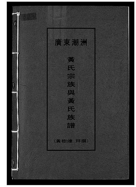 [下载][广东潮州黄氏宗族与黄氏宗谱]广东.广东潮州黄氏家家与黄氏家谱.pdf