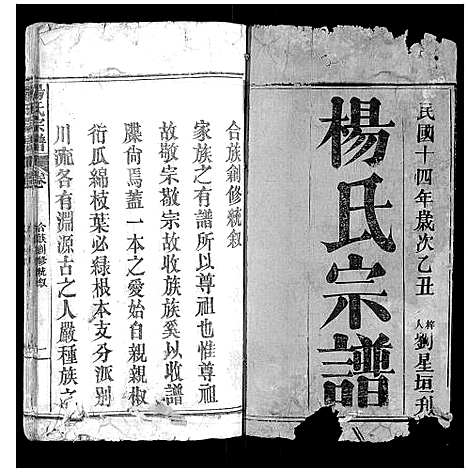 [下载][杨氏宗谱_不分卷]湖北.杨氏家谱_一.pdf