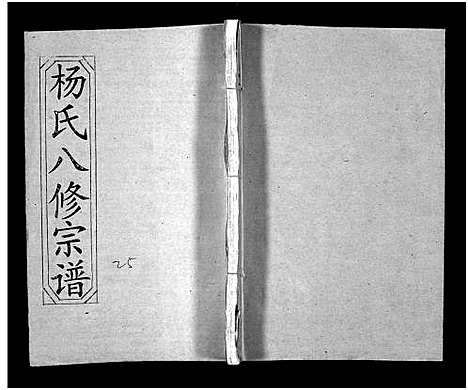 [下载][浠川杨氏大分八修宗谱_53卷_杨氏八修宗谱]湖北.浠川杨氏大分八修家谱_二十五.pdf