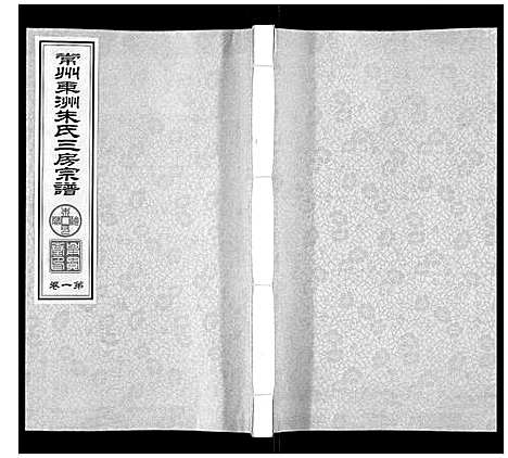 [下载][东洲朱氏三房宗谱_10卷]江苏.东洲朱氏三房家谱_一.pdf