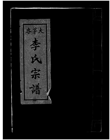 [下载][大茅岭李氏宗谱_不分卷]浙江.大茅岭李氏家谱.pdf