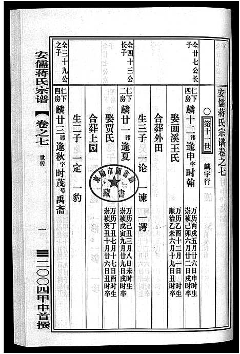 [下载][安儒蒋氏宗谱_21卷]浙江.安儒蒋氏家谱_七.pdf