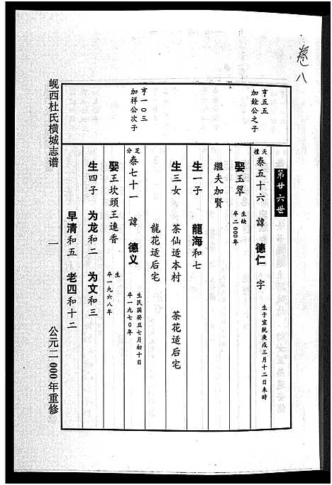 [下载][岘西杜氏横城房宗谱_8卷]浙江.岘西杜氏横城房家谱_八.pdf