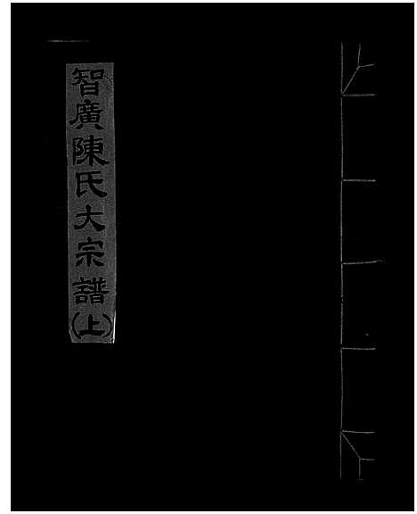 [下载][智广陈氏大宗谱_上中下册]浙江.智广陈氏大家谱_一.pdf