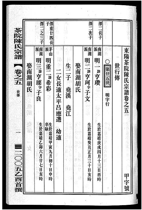 [下载][茶院陈氏宗谱_6卷]浙江.茶院陈氏家谱_五.pdf