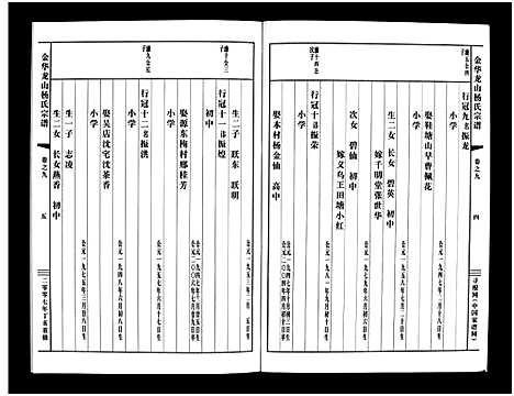 [下载][金华龙山杨氏宗谱_10卷]浙江.金华龙山杨氏家谱_九.pdf