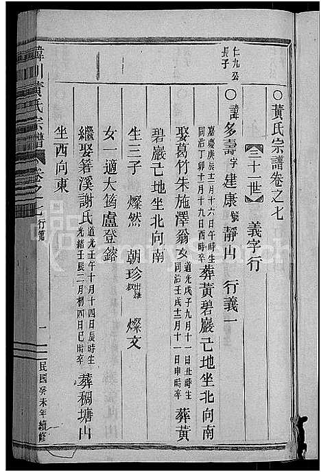 [下载][韩川黄氏谱_残卷]浙江.韩川黄氏谱_四.pdf